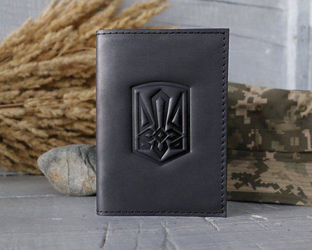 Обкладинка на військовий квиток "Тризуб-Меч" ОВКТ001 фото